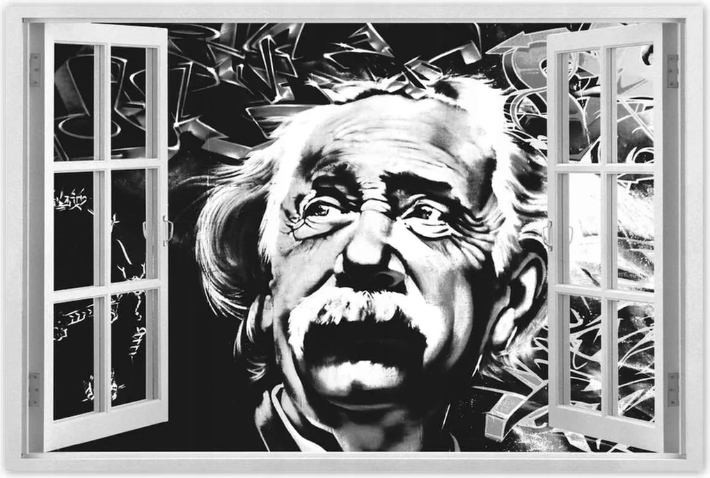 Poszterek 60x40 Albert Einstein Graffiti