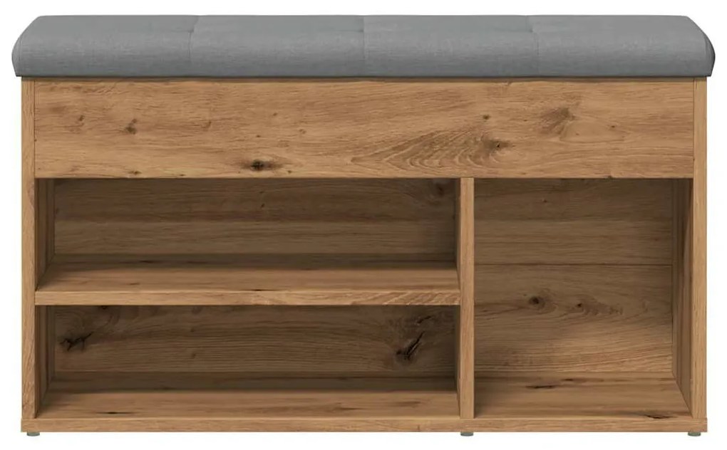 kézműves tölgy szerelt fa cipőtároló pad 82x32x45,5 cm