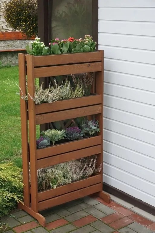 ROJAPLAST Állvány virágcserepekhez 125 x 55 x 40 cm