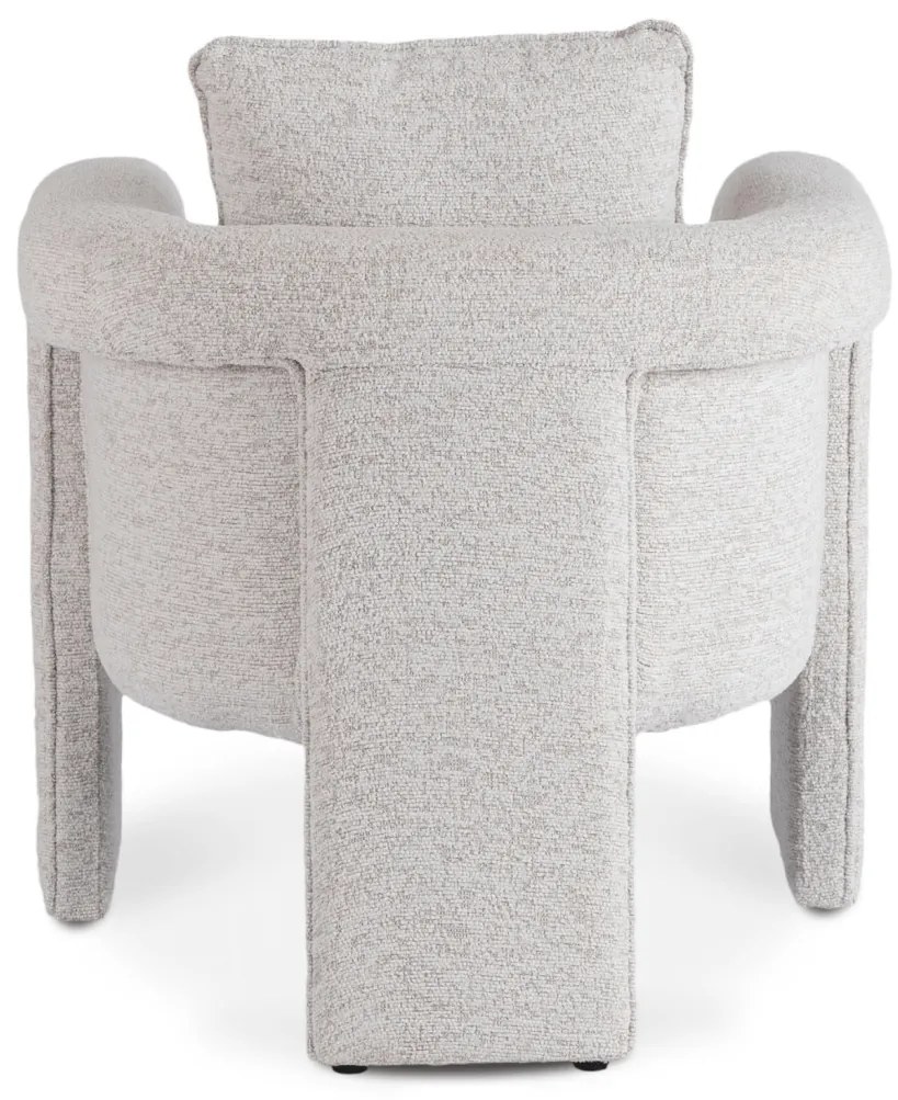 Designer Szürke Bouclé Szövet Kárpitozással. GALA