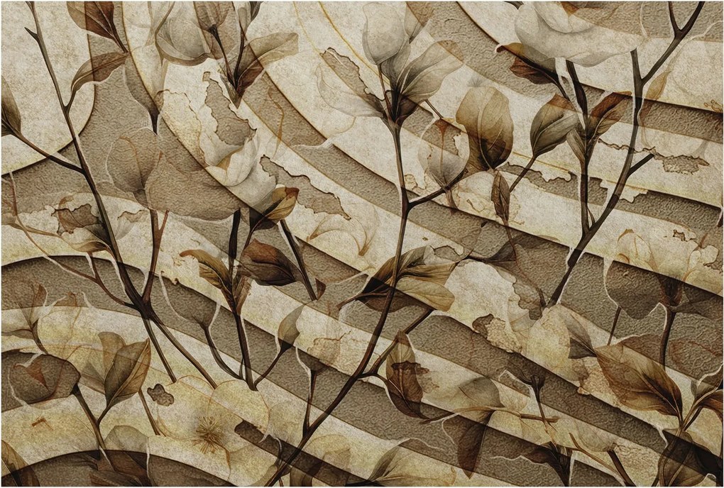 Dekoratív Fotótapéta Furnér Flizelin Klasszikus növényvilág 104x70 Ragasztó