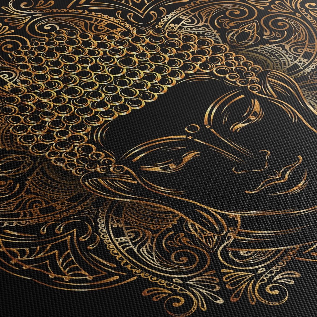 Arany Buddha képe (90x60 cm)