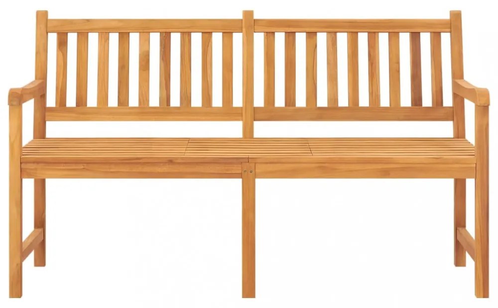 3 személyes tömör tíkfa kerti pad asztallal 150 cm