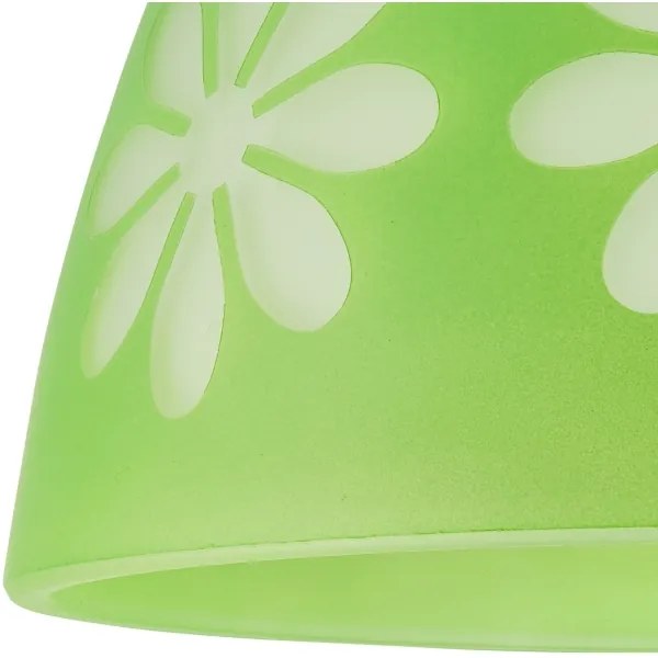 Pótüveg GARDEN E27 csillárhoz, 23 cm átmérő, zöld