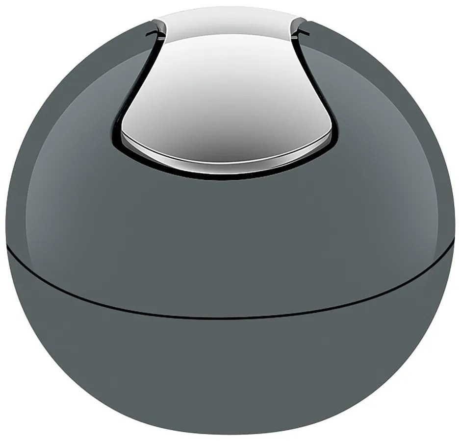 Sötétszürke műanyag szemetes 1 l Bowl – Spirella