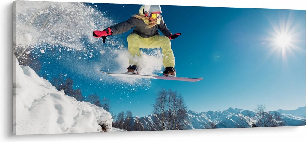 Kép - Snowboardos (120x50 cm)