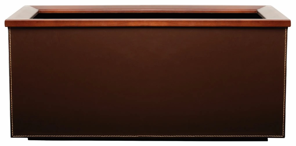 Bőr önöntöző virágcserép CUIR, többféle változatban - Hobby Flower méretek: Ø 53 x 42