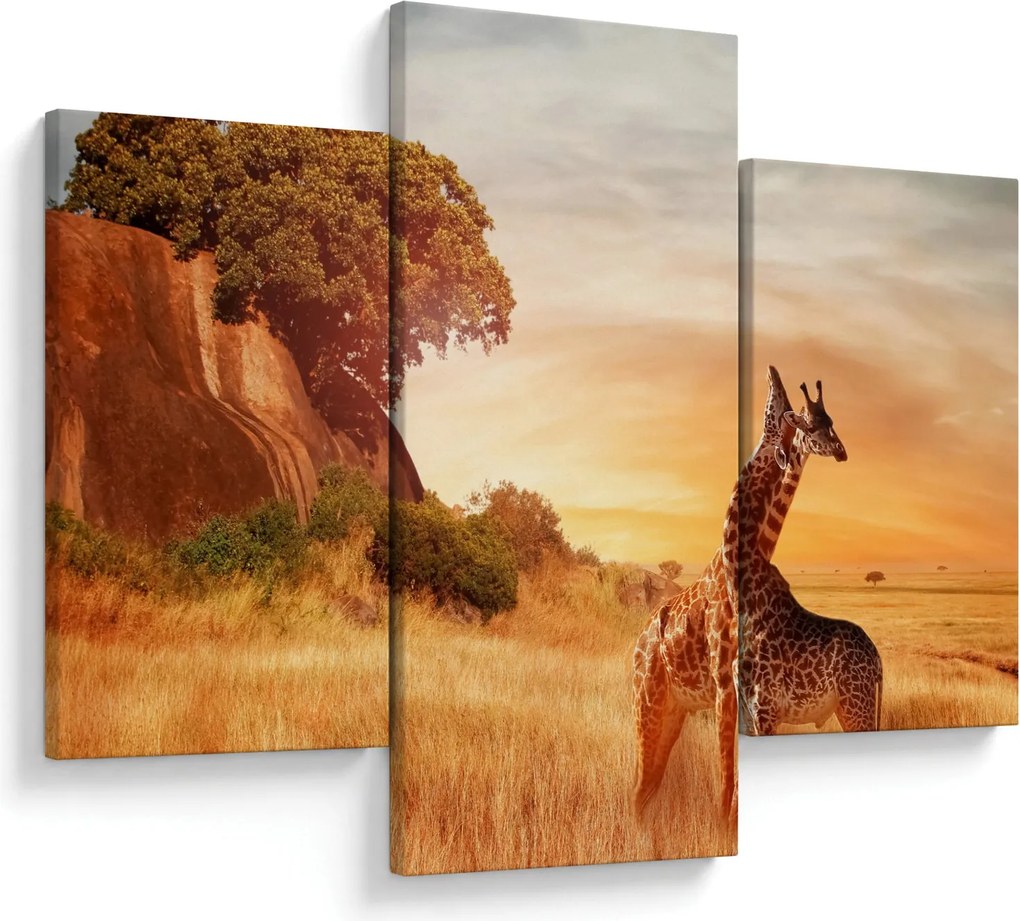 Kép - Zsiráfok Afrikában (90x60 cm)