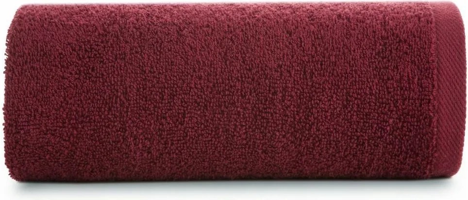 Pamut fürdőlepedő 50x100 cm bordó sima 500g/m2