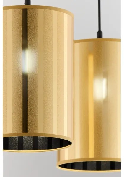 Jupiter 2091 - CORTINA kábeles függeszték 2xE27/15W/230V arany/fekete