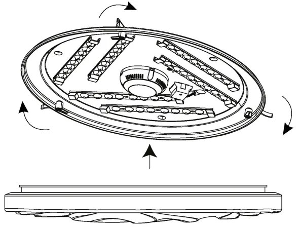 Eglo 99465 - LED Mennyezeti lámpa BENARIBA LED/36W/230V