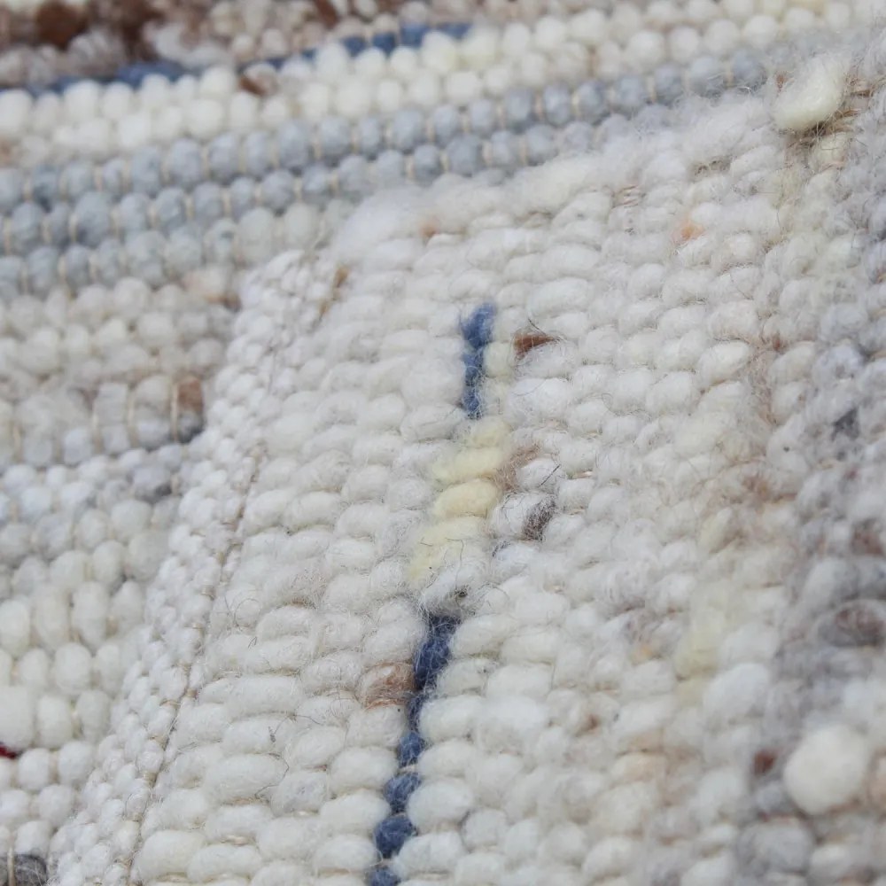 Vastag gyapjú szőnyeg Rustic 71x131 szövött modern szőnyeg