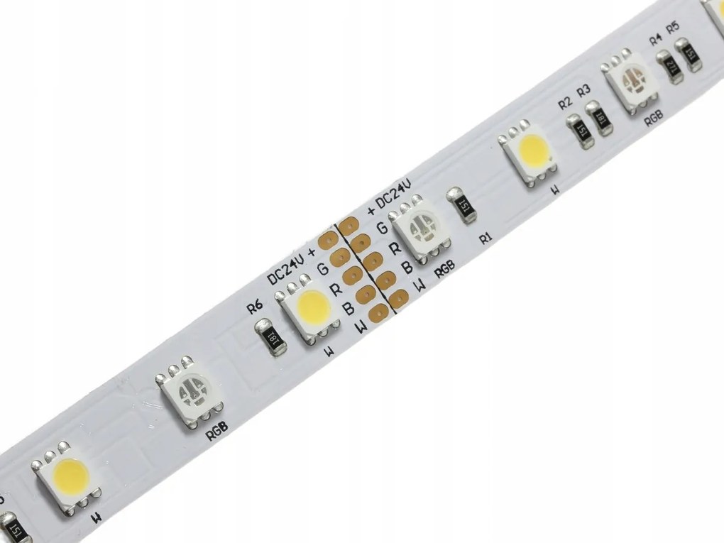 Led Szalag 24V DC Rgbw Fehér Hideg 6000K 14,4W/m 300 Smd 5050 IP20 12mm