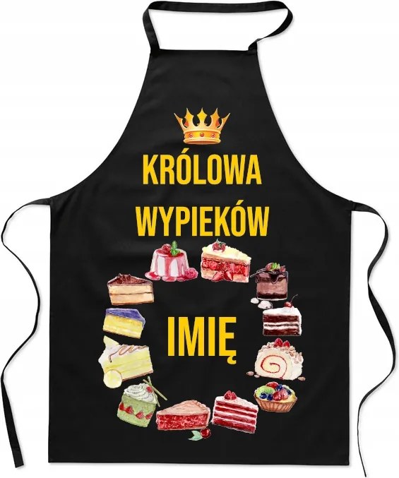 Konyhai kötény A sütés királynője Az Ön neve