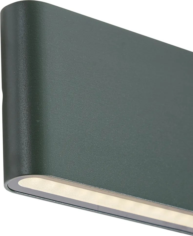 Modern kültéri fali lámpa sötétzöld 17,5 cm LED-del IP65 - Batt