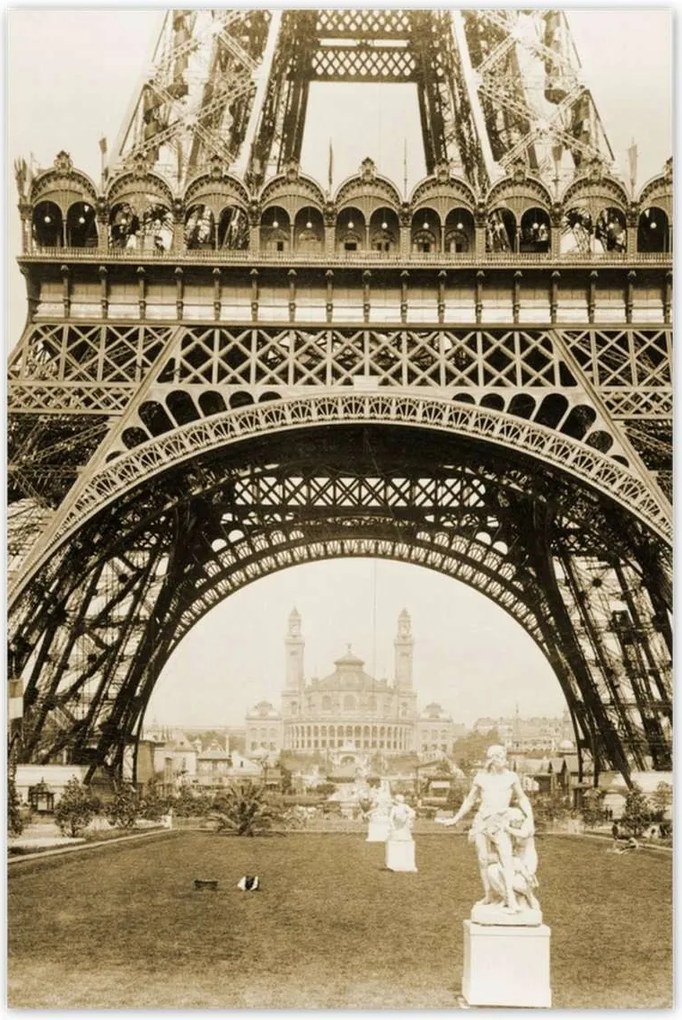 Poszterek 80x120 Régi kép az Eiffel-toronyról