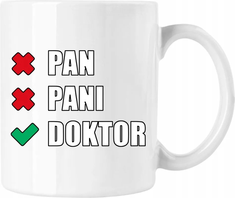 Doktor bögre humorérzékkel fehér 330ml