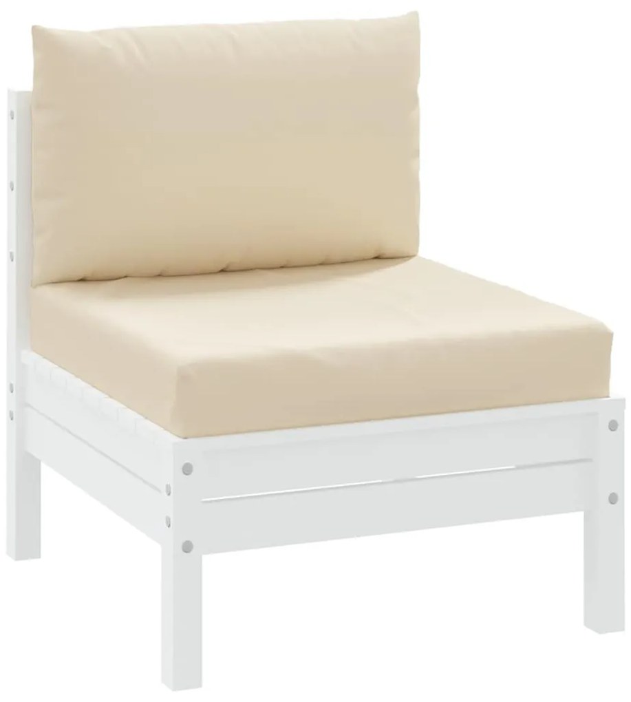 2 db bézs szövet raklapkanapé-párna