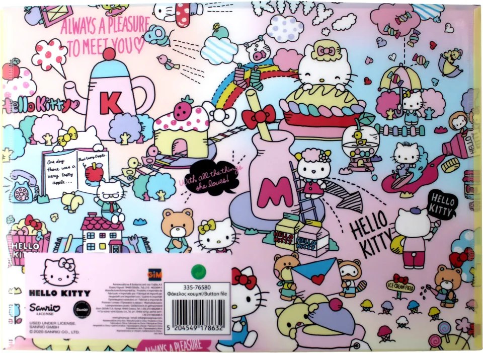 Hello Kitty World A/4 irattartó tasak