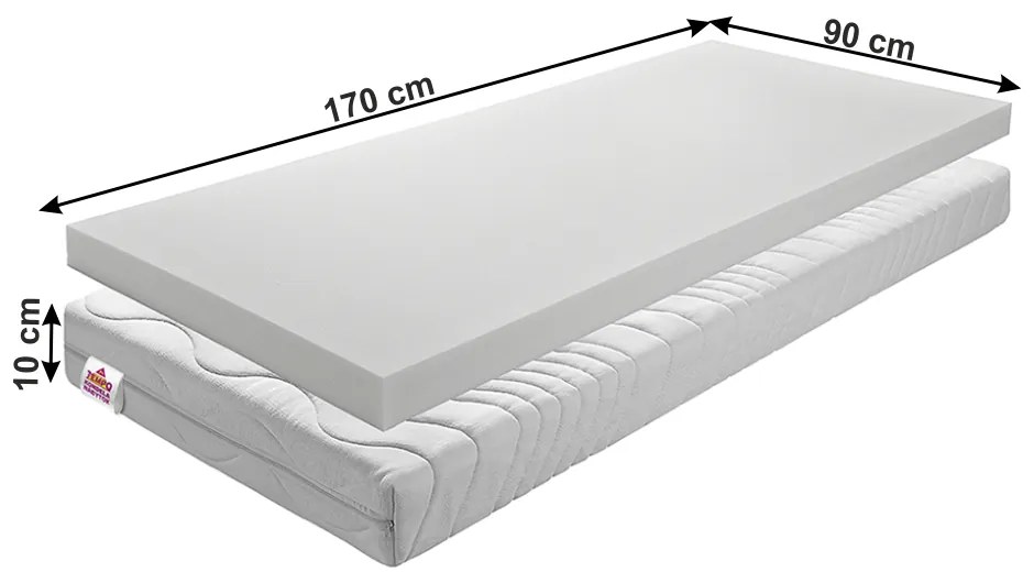 Habszivacs matrac 90x170 cm Estira. 1021291