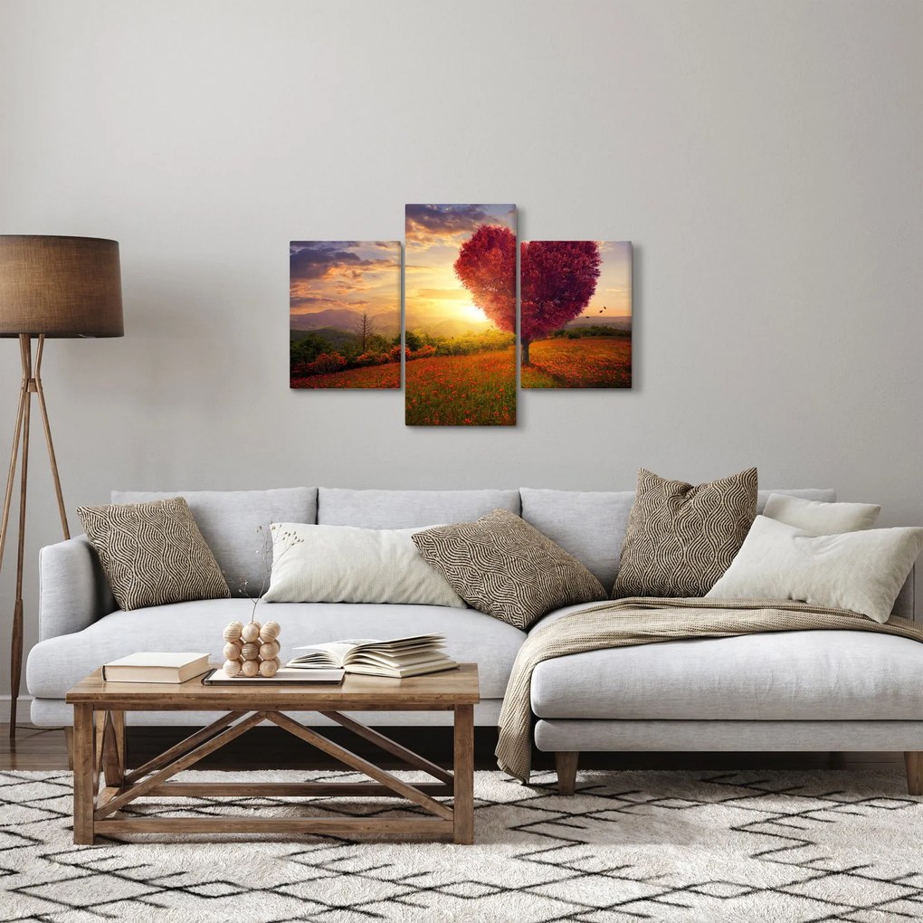 A szív alakú fa képe (90x60 cm)