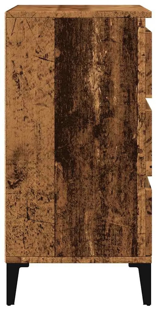 komód Régi fa 60x35x70 cm Gépelt fa