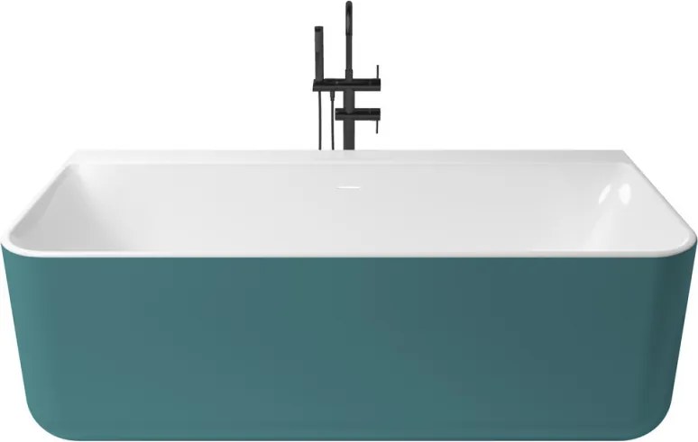 Kivu Wall kád_80x175_Turquesa Metallic/Blanco Brillo