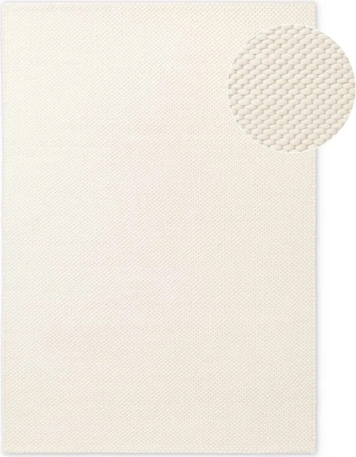 Krémszínű kézi szövésű gyapjú szőnyeg 160x230 cm Lyon Beans – Elle Decoration