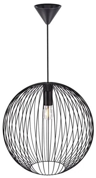 Nordlux - Zsinóros függőlámpa BERONI 1xE27/60W/230V fekete