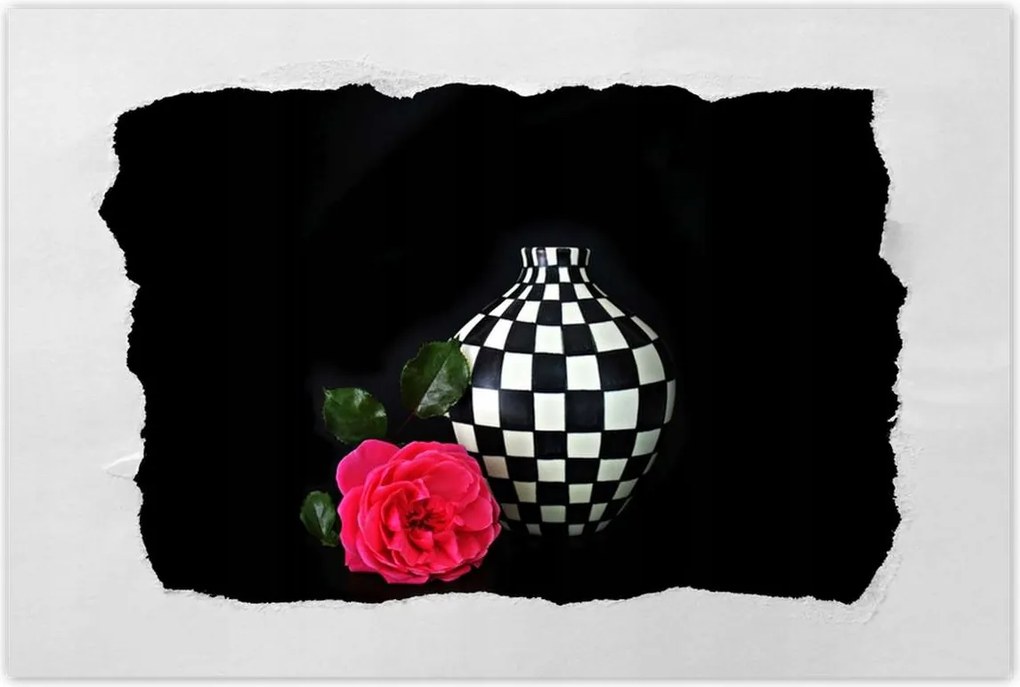 Poszterek 60x40 Kockás váza