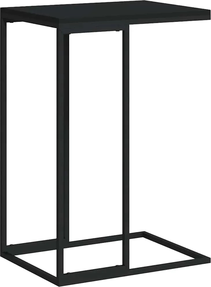 vidaXL fekete szerelt fa kisasztal 40 x 30 x 59 cm