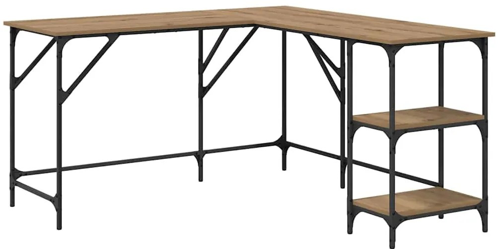 vidaXL Asztal Artisan tölgy 139 x 139 x 75 cm Faanyag