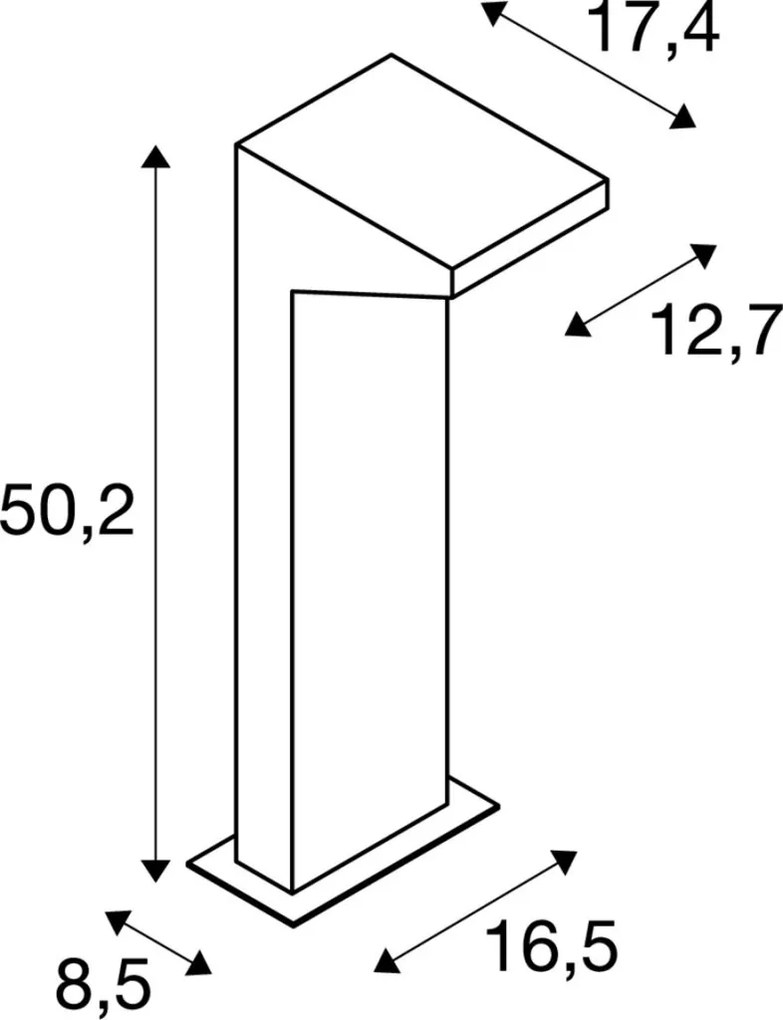 SLV 231305 IPERI Modern Kültéri Állólámpa Antracit LED IP44