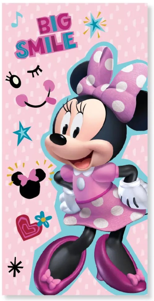 Disney Minnie Smile fürdőlepedő, strand törölköző 70x137 cm (Fast Dry)