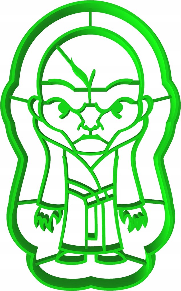 Sütemény- és mézeskalács lyukasztó Star Wars Snoke