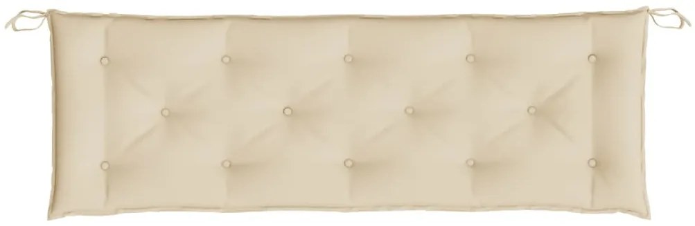bézs oxford szövet kerti padpárna 150 x 50 x 7 cm