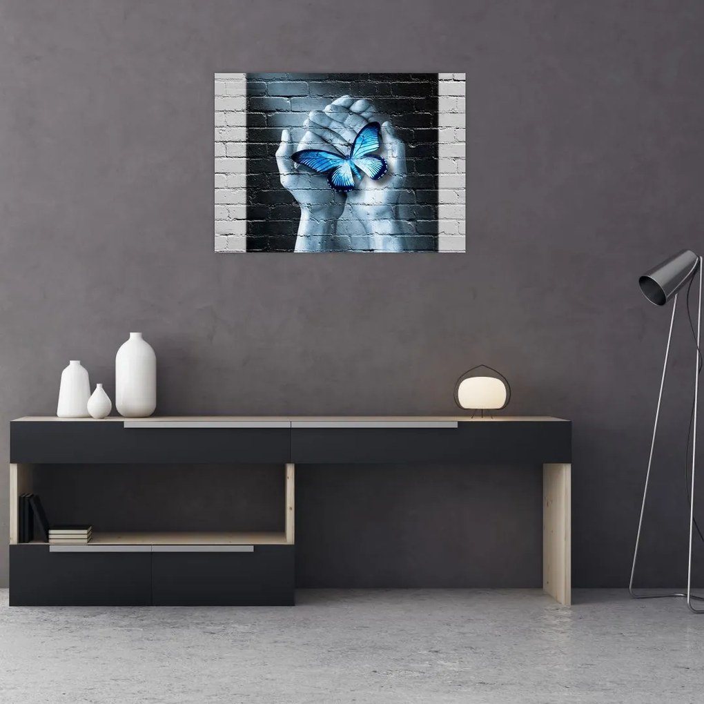 A pillangó képe a falon (70x50 cm)
