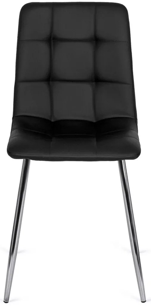 Fekete Eco-bőr Étkezőszék ENZO