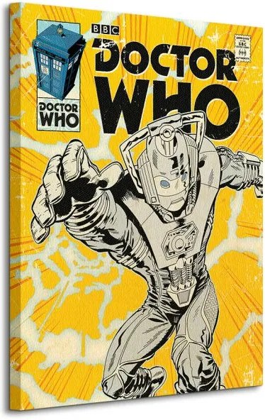 Vászonkép Doctor Who (Cyberman Comic) 60x80cm WDC90689