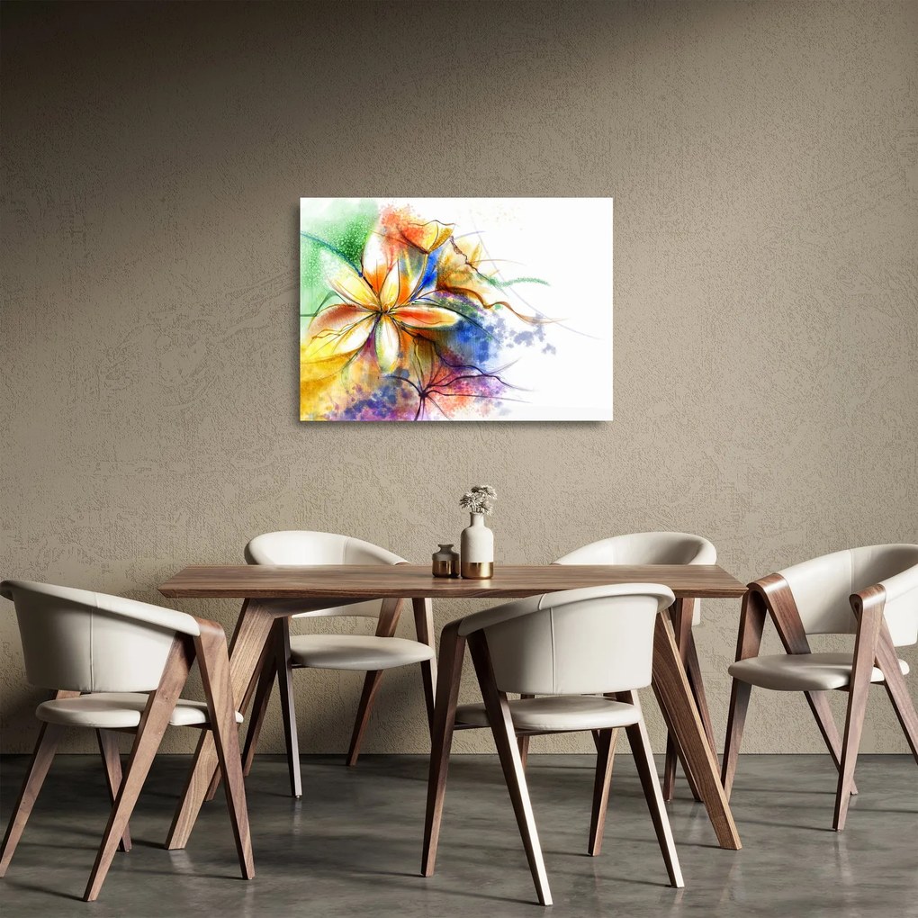 Kép - Virág (üvegen) (70x50 cm)