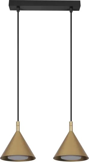 BRILAGI - LED Kábeles függőlámpa CONE DOUBLE 2xGX53/15W/230V aranyszínű