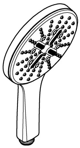 GROHE 26574DC0 - RAINSHOWER SMARTACTIVE 130 mm kézi zuhany, rozsdamentes acél