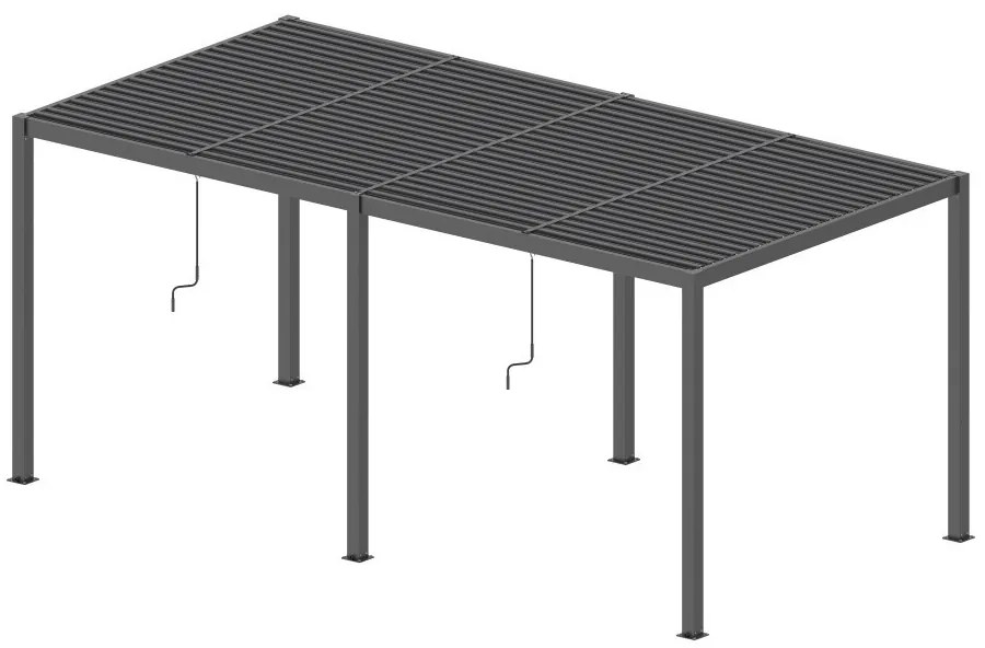 LUXE pergola 5,8x4m antracit