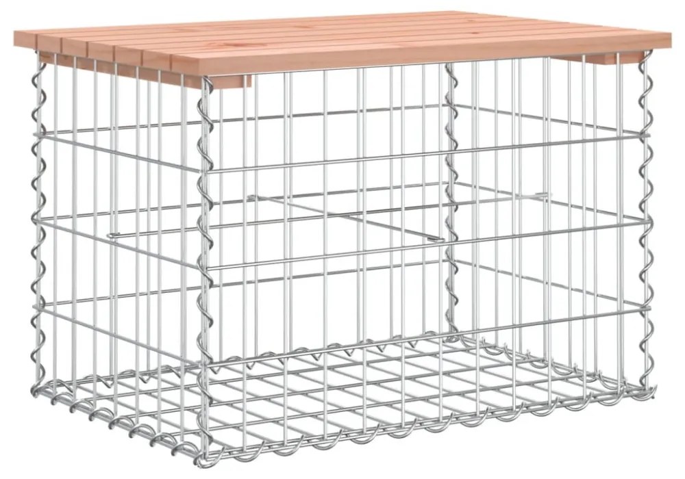 tömör duglászfenyő gabion kerti pad 63x44x42 cm