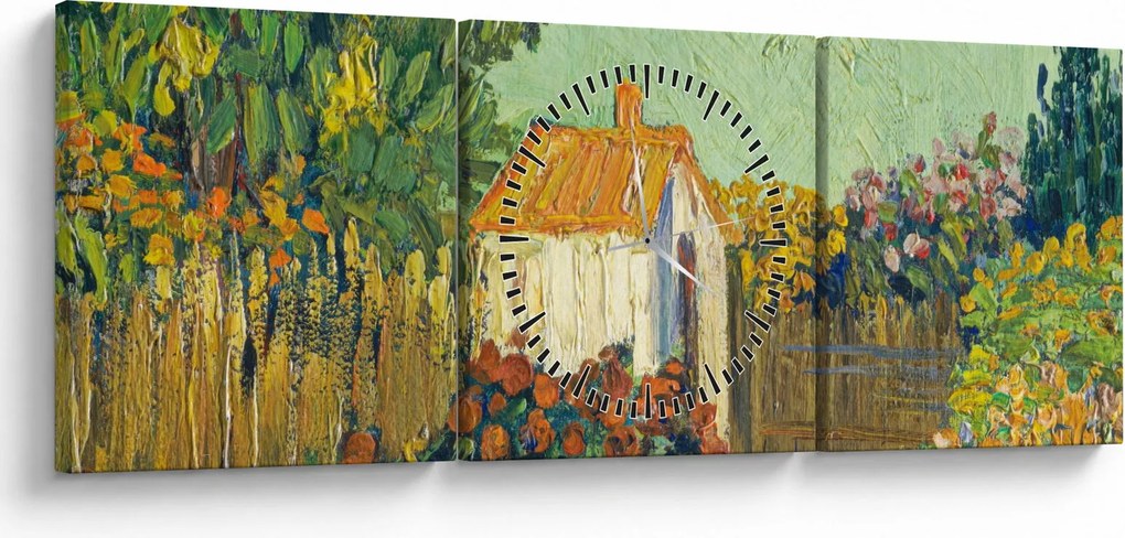 Kép - Imitator of Vincent van Gogh, Landscape, reprodukciók (órával) (90x30 cm)