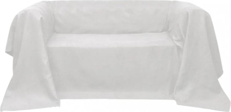 Mikro szálas kanapé terítő / védőhuzat 140 x 210 cm krém szín