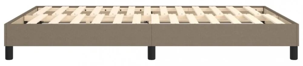 tópszínű szövet rugós ágykeret 140 x 200 cm