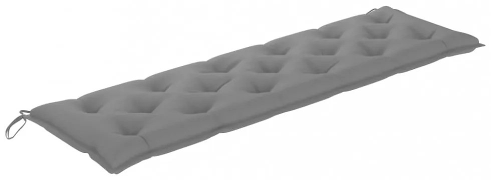szürke oxford szövet kerti padpárna 180 x 50 x 7 cm