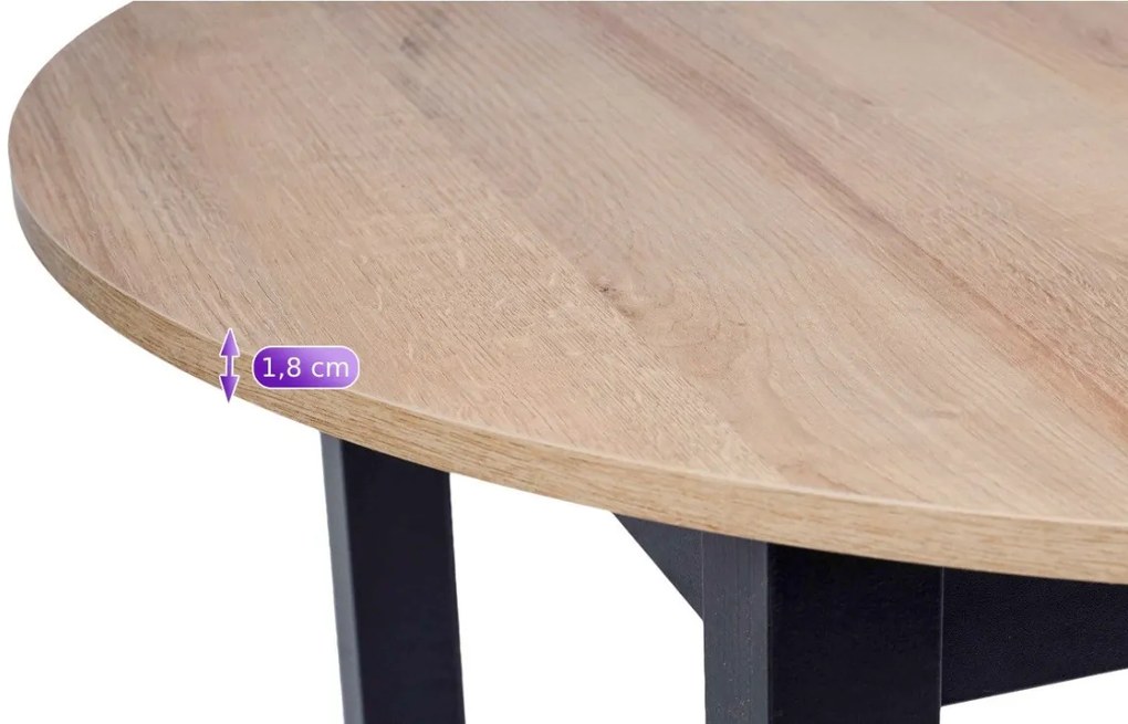 Étkezőgarnitúra: bővíthető asztal 102–142 cm + 4 db sötétkék velúr szék – HARRY / IBIS