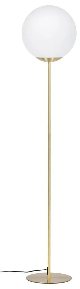 Aranyszínű állólámpa üveg búrával (magasság 150 cm) Mahala – Kave Home